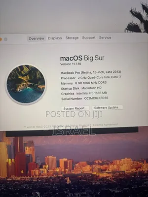 Laptop Apple MacBook 2013 8GB Intel Core I7 SSD 256GB