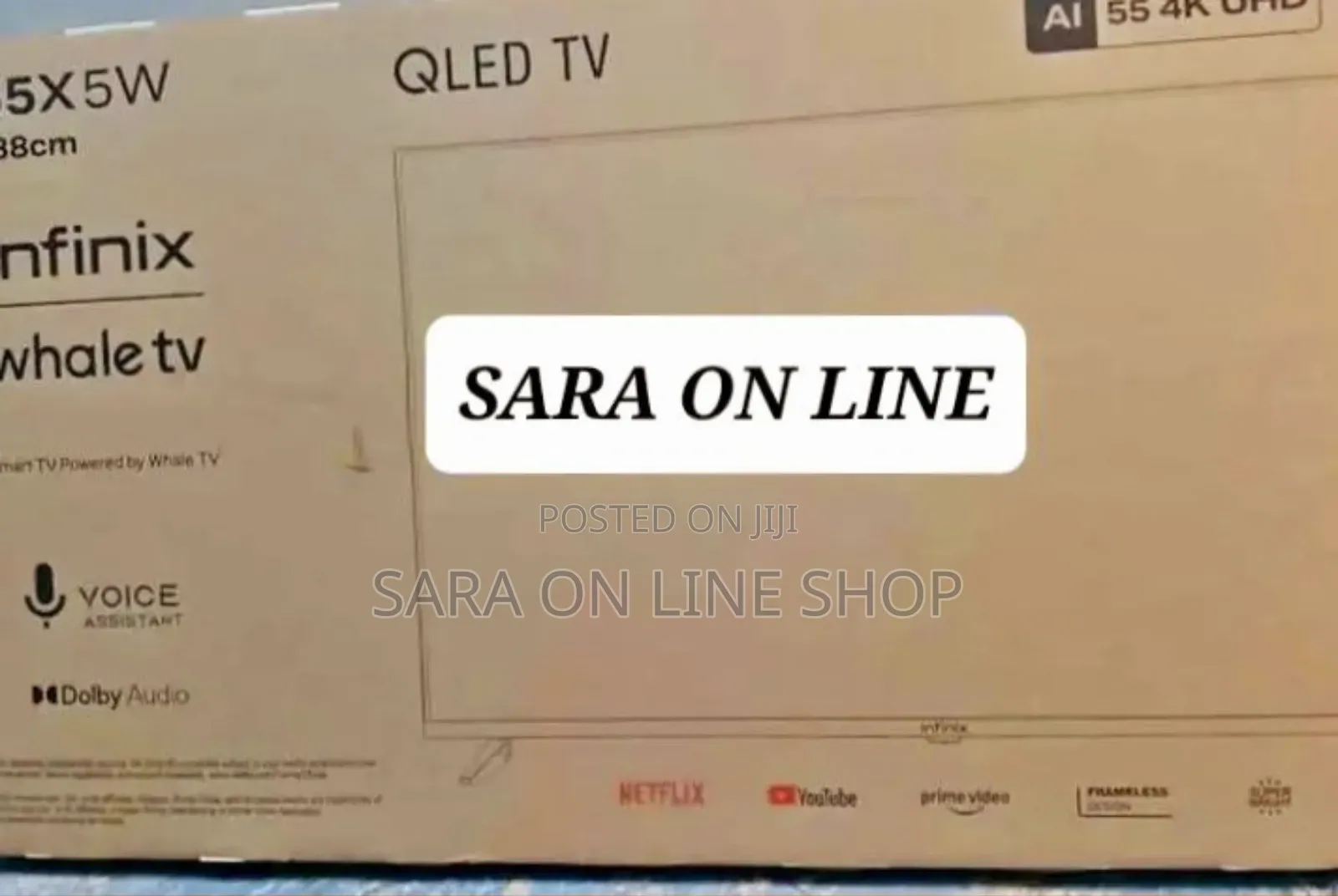 ¤■Infinix 55" Qled Tv Single Screen 10year Warranty Free Delivery