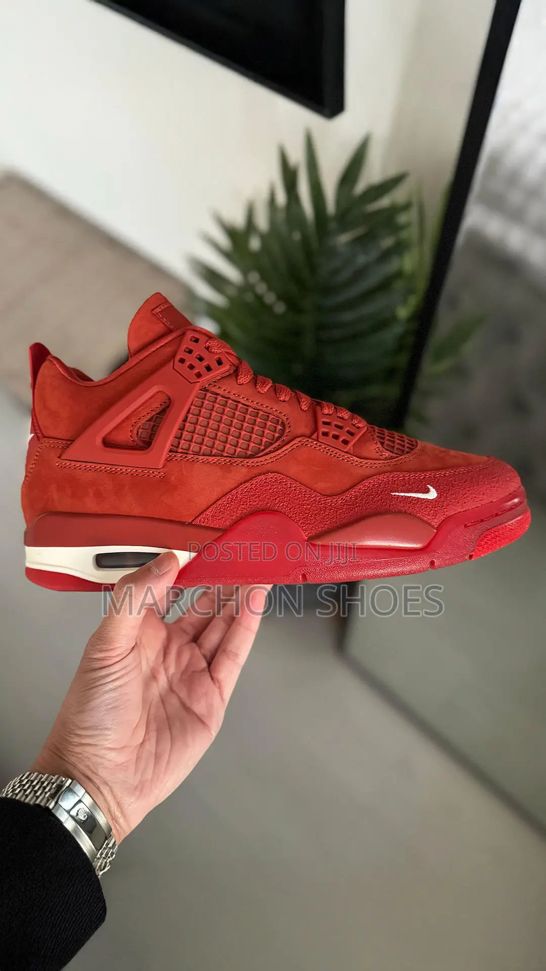 Nigel Sylvester X Air Jordan 4 “Brick by Brick” (Orange-Red )