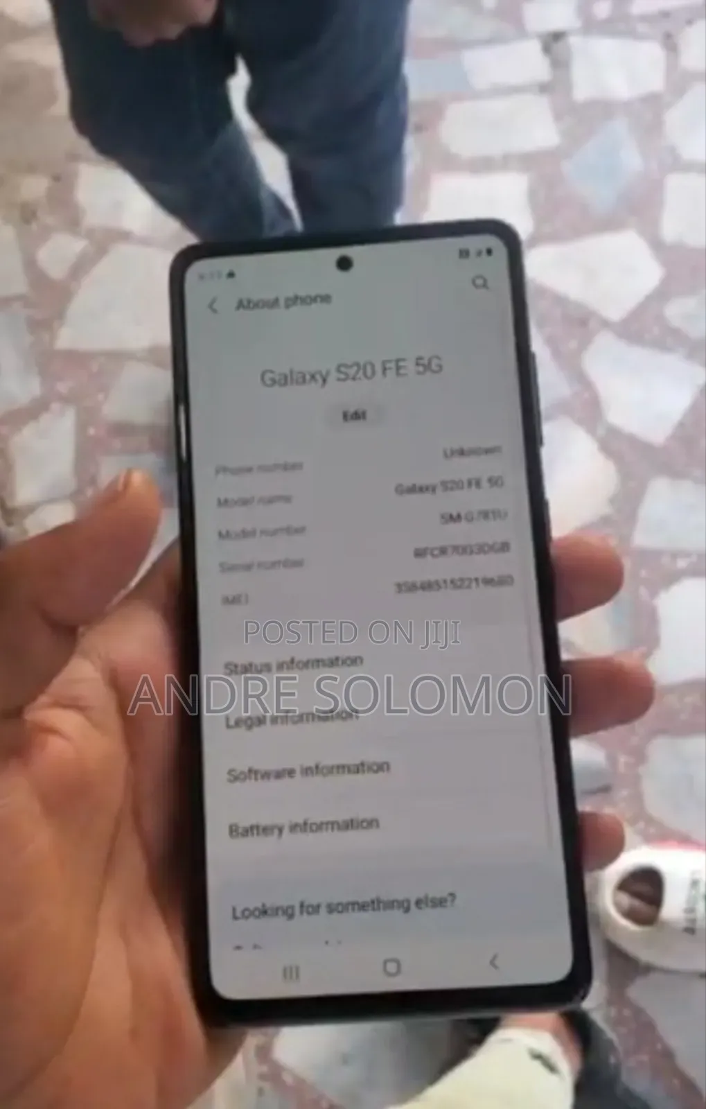 New Samsung Galaxy S20 FE 128 GB Blue