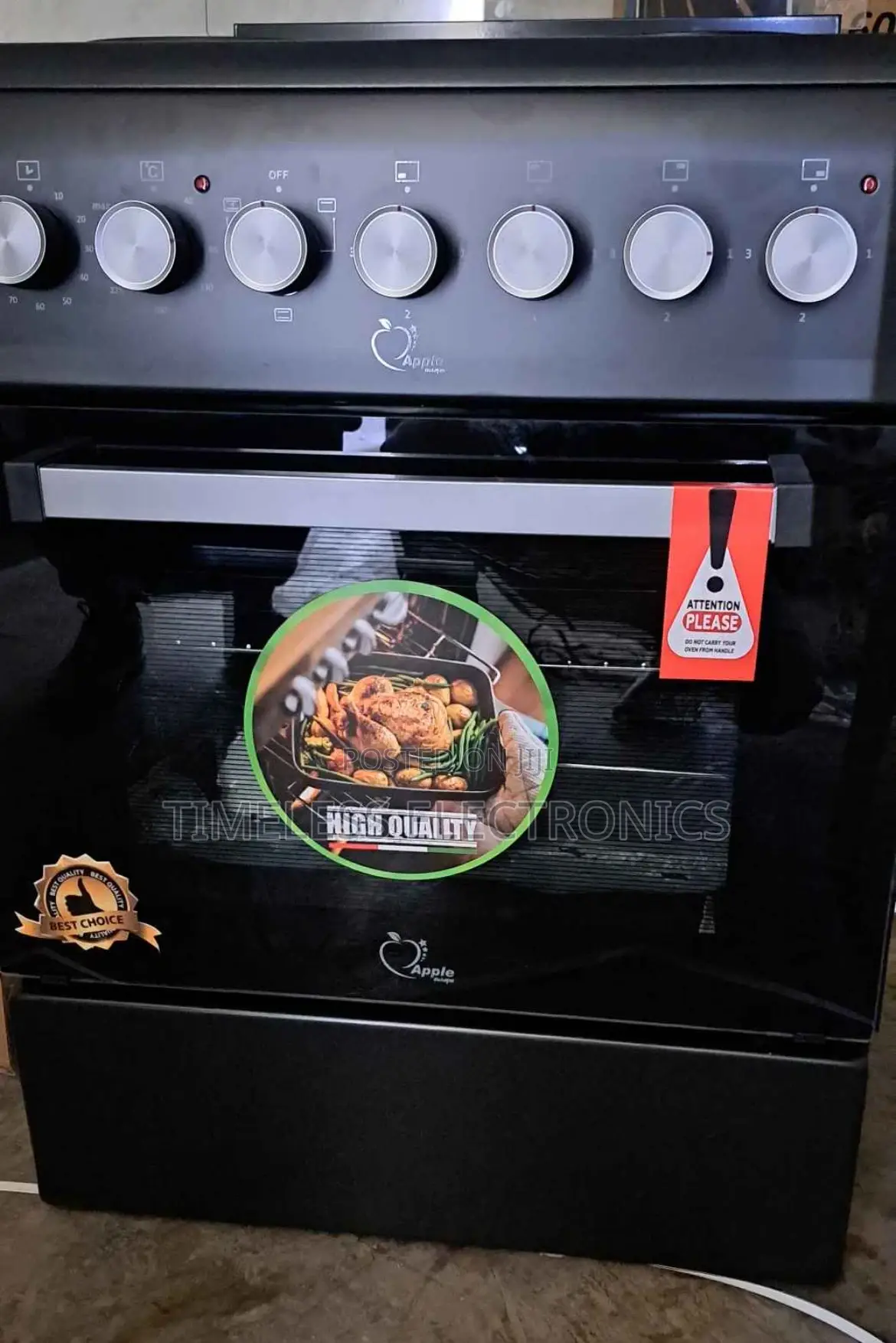 Apple 60×60 Electric Gas Oven – Compact, Stylish Powerful!