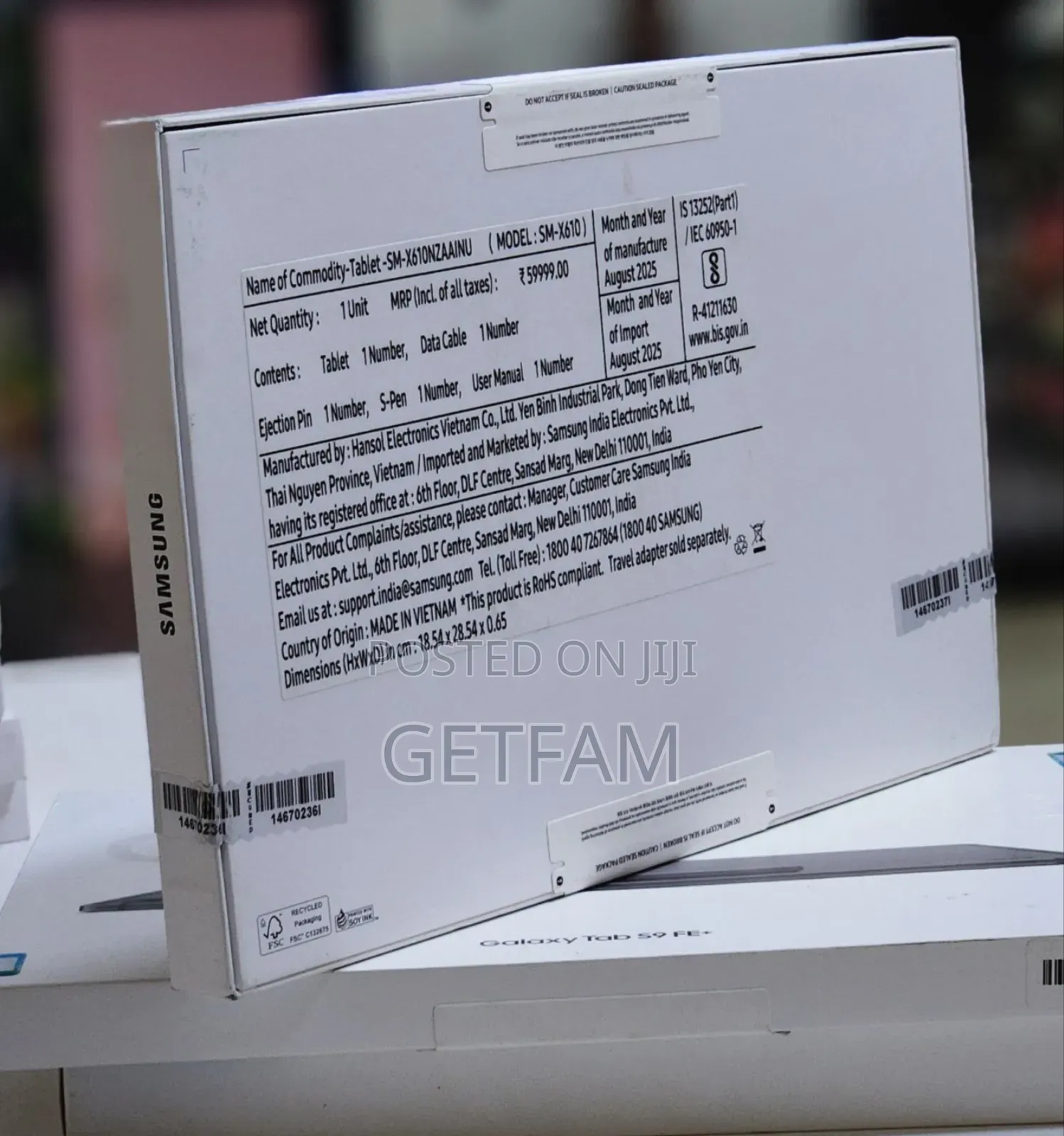 New Samsung Galaxy Tab S9 FE 128 GB Silver