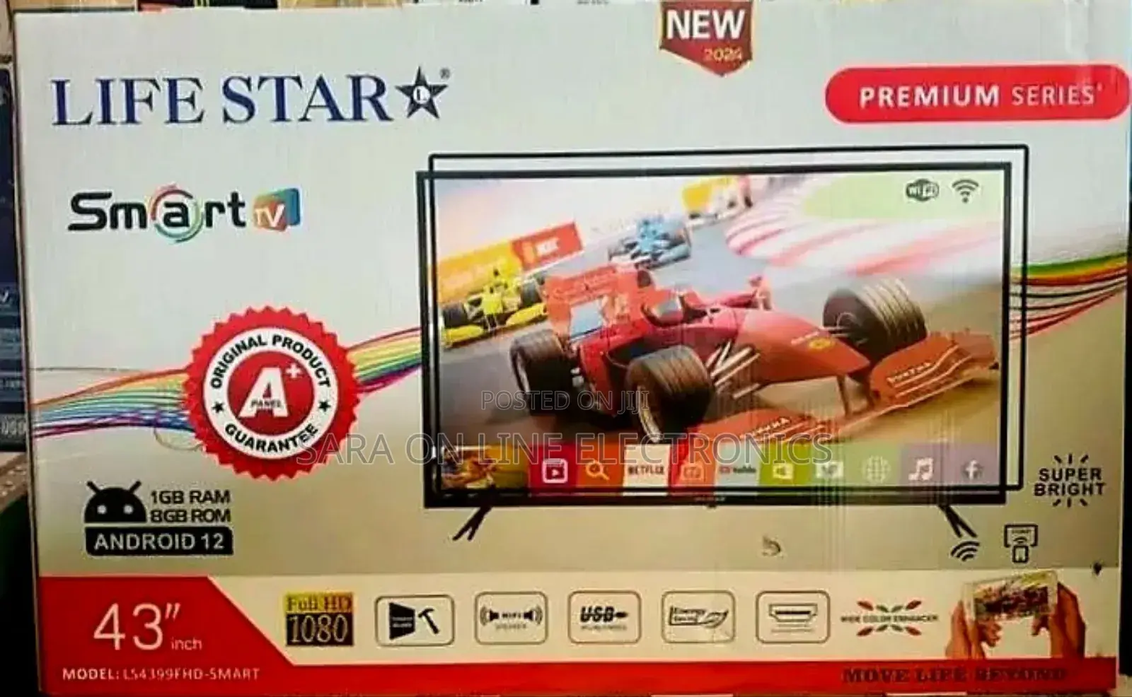 Life Star 43" Uhd Smart Tv [New Model] 10year Warranty
