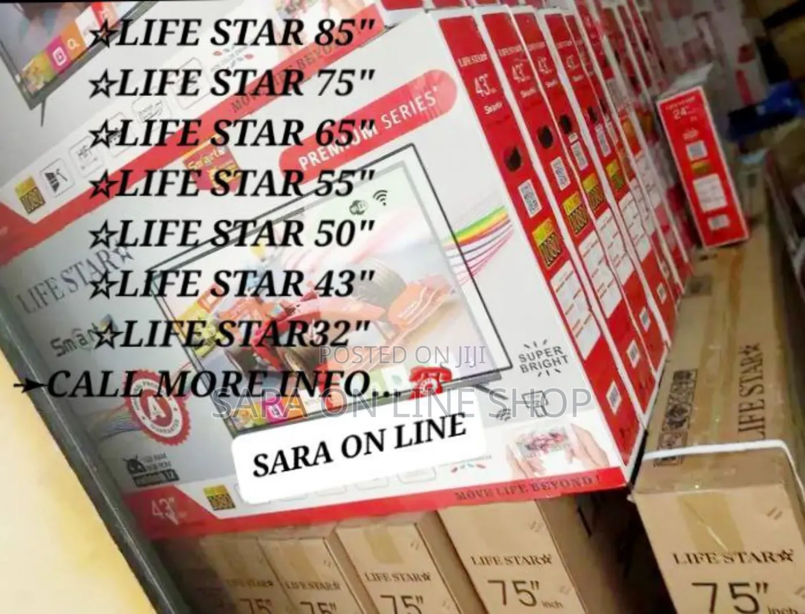 ◇Life Star 32"85"50"55"65"75" Uhd Smart Tv◆New2025model◇Free Delivery