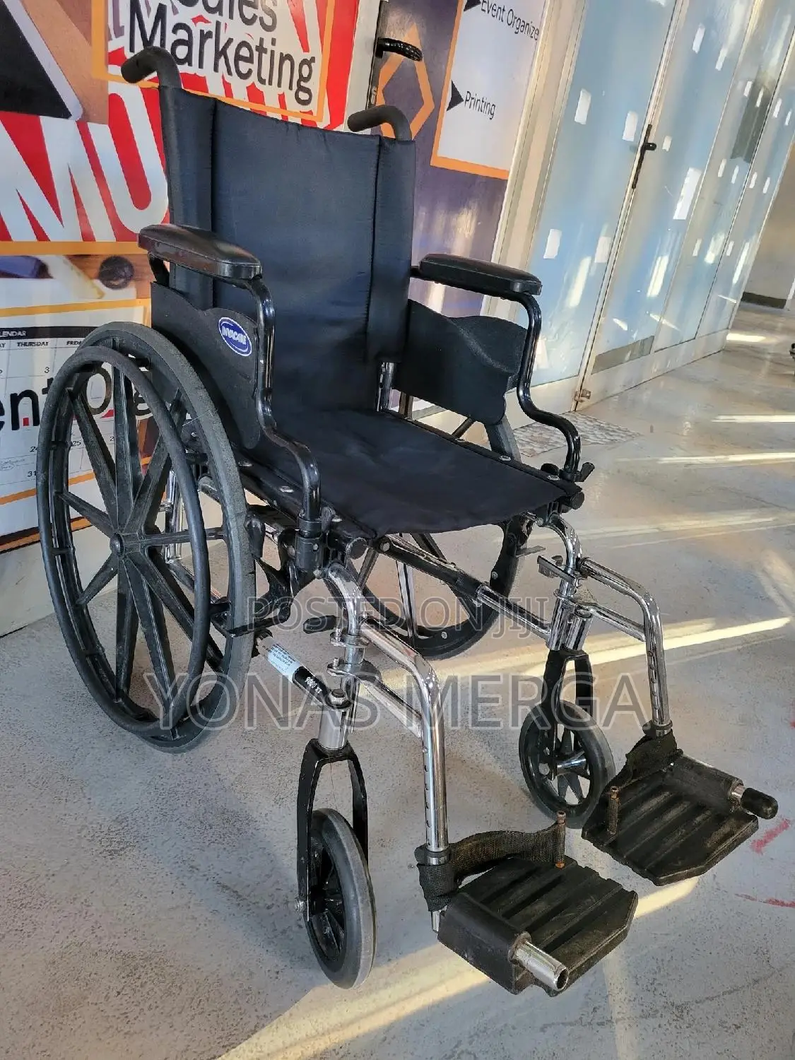 Normal Wheelchair//Wheels 150kg Weight Capacity 60cm Rear Wheels