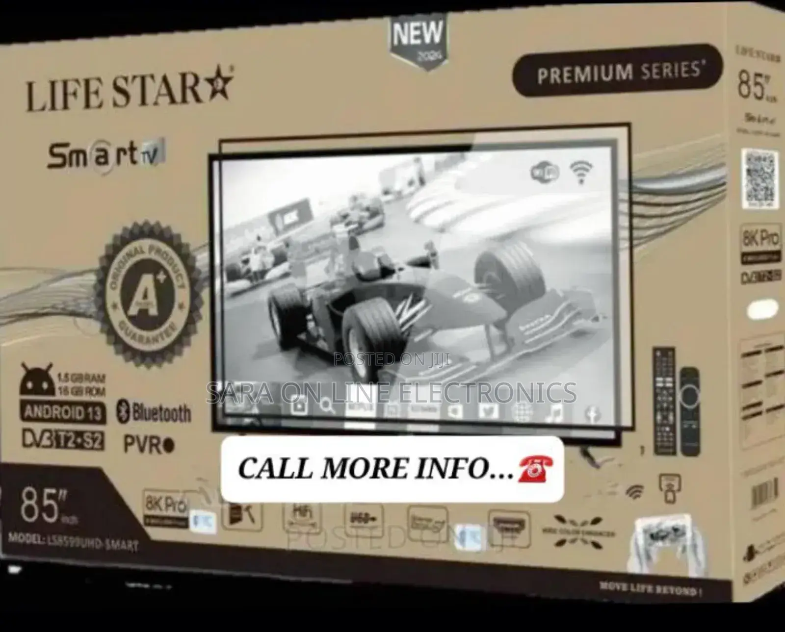 >Life Star 75" Uhdsmart Tv New Model◇Free Delivery 10year Warranty