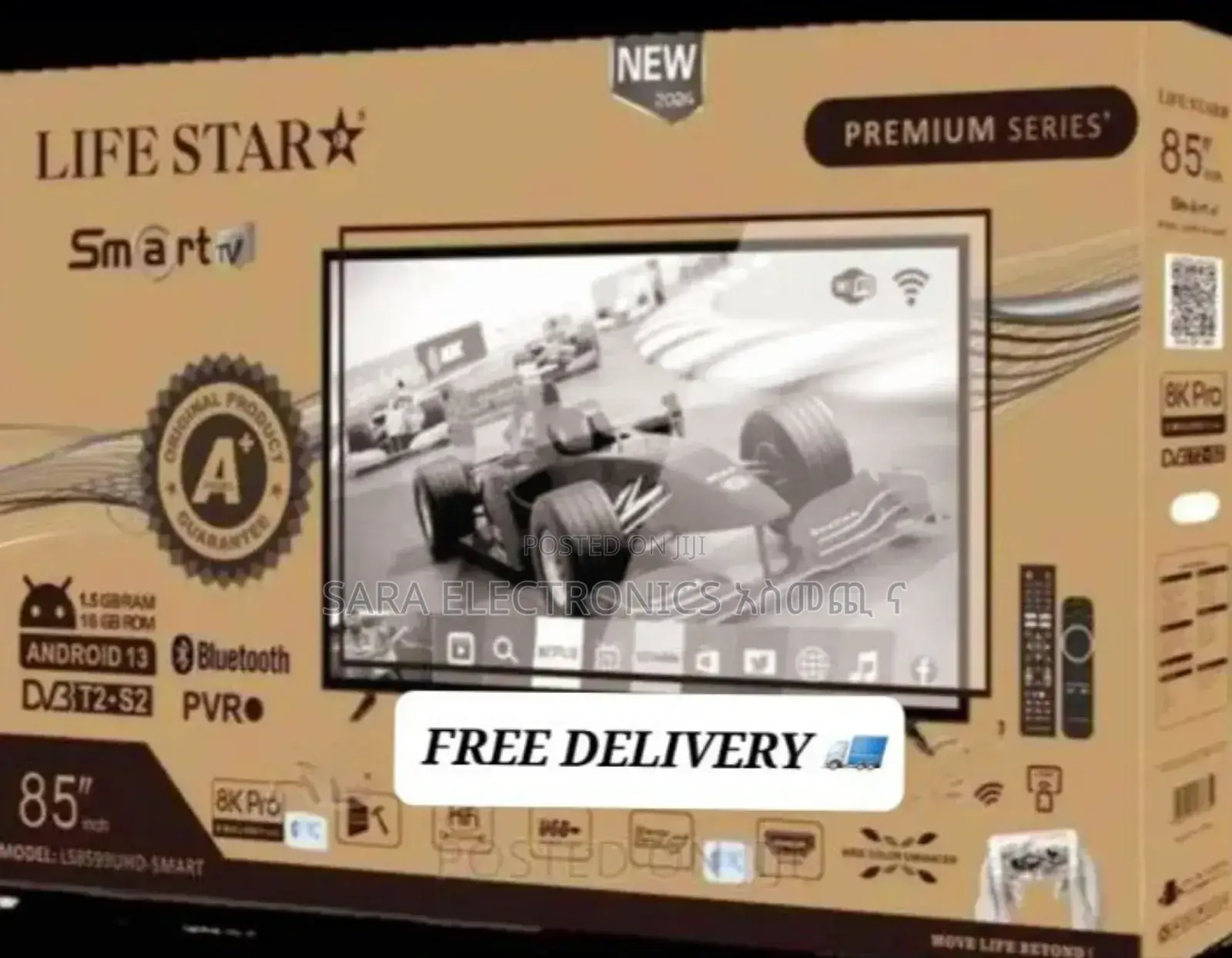 >Life Star 75" Uhdsmart Tv New Model◇Free Delivery 10year Warranty