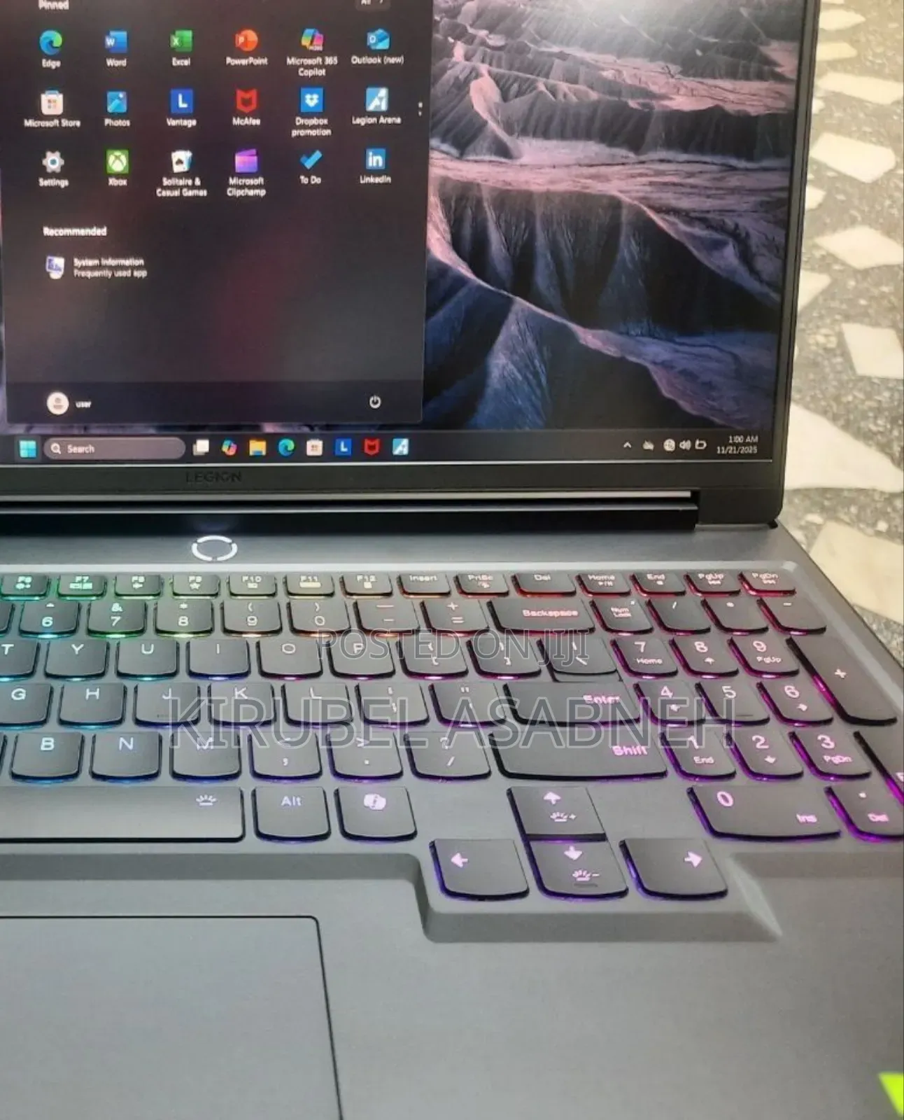 New Laptop Lenovo Legion 7 32GB Intel Core I9 SSD 1T