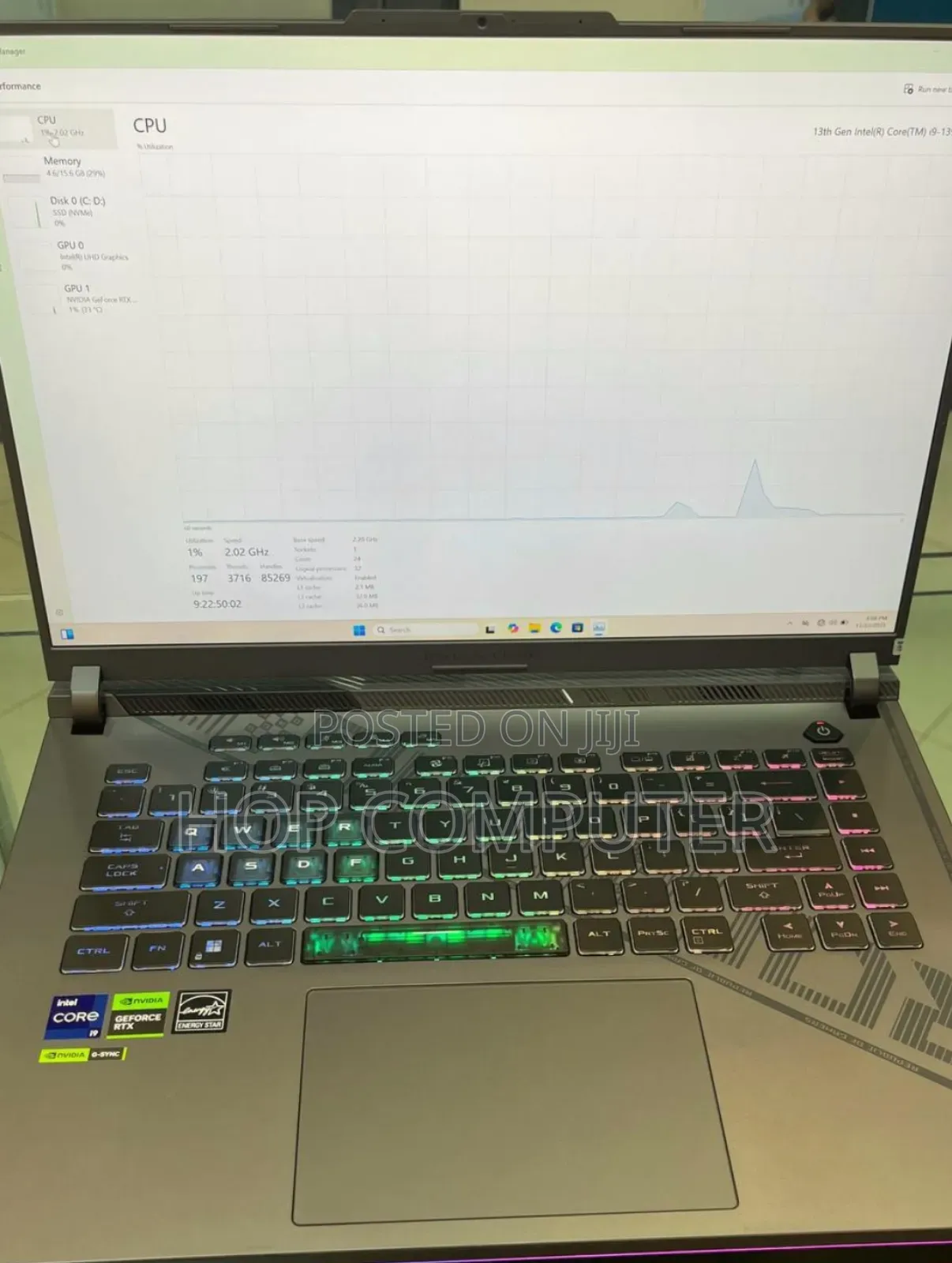 New Laptop Asus ROG Strix G16 G614 16GB Intel Core I9 SSD 1T