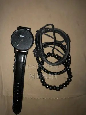 Men’S Watch Bracelets Set ሰአት ከእጅ ጌጦች ጋር