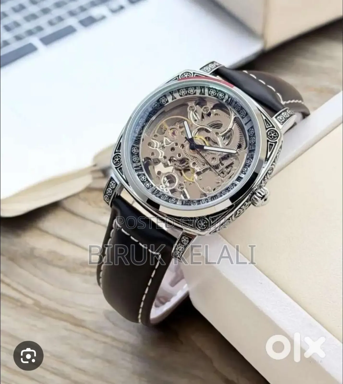 Tevise Leather Watch