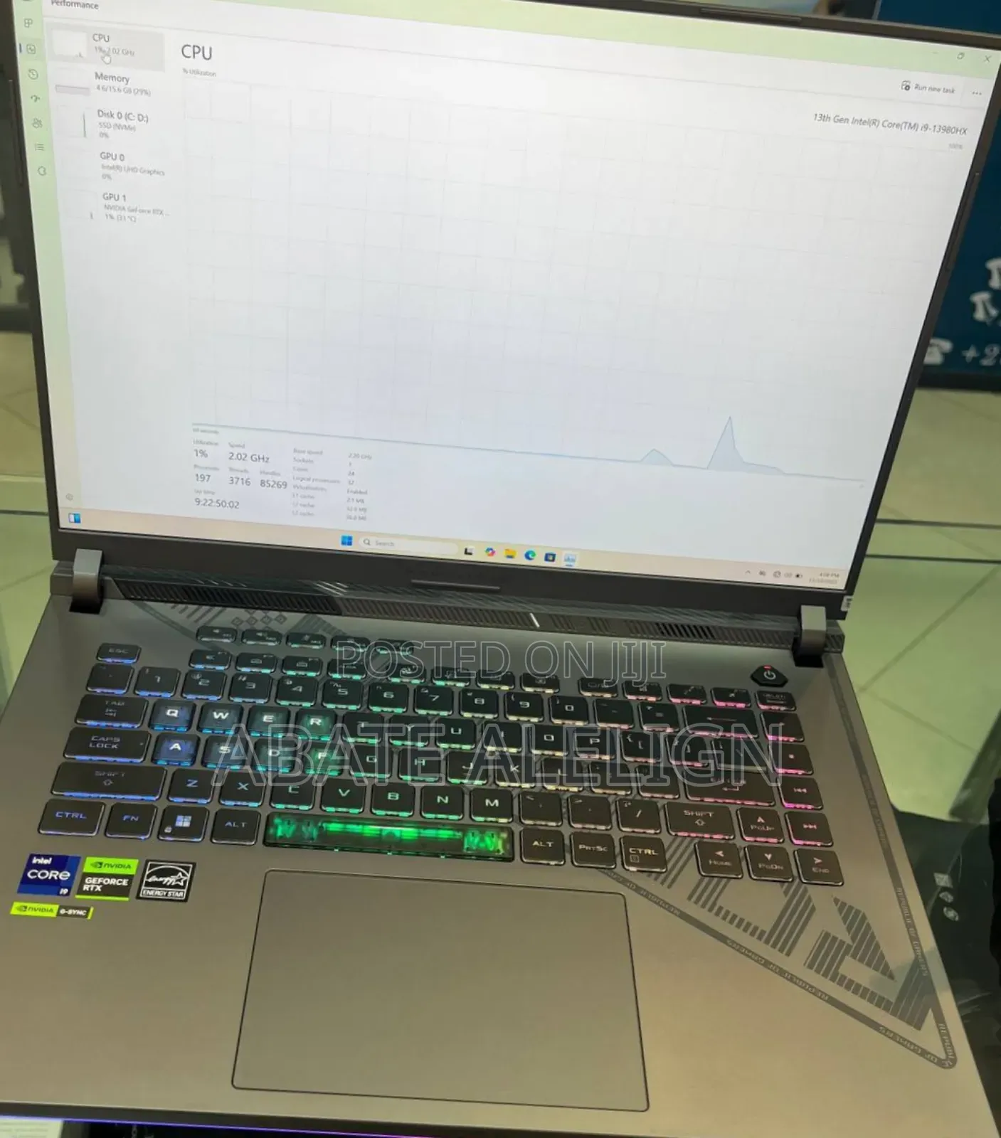 New Laptop Asus ROG Strix G15 16GB Intel Core I9 SSD 1T