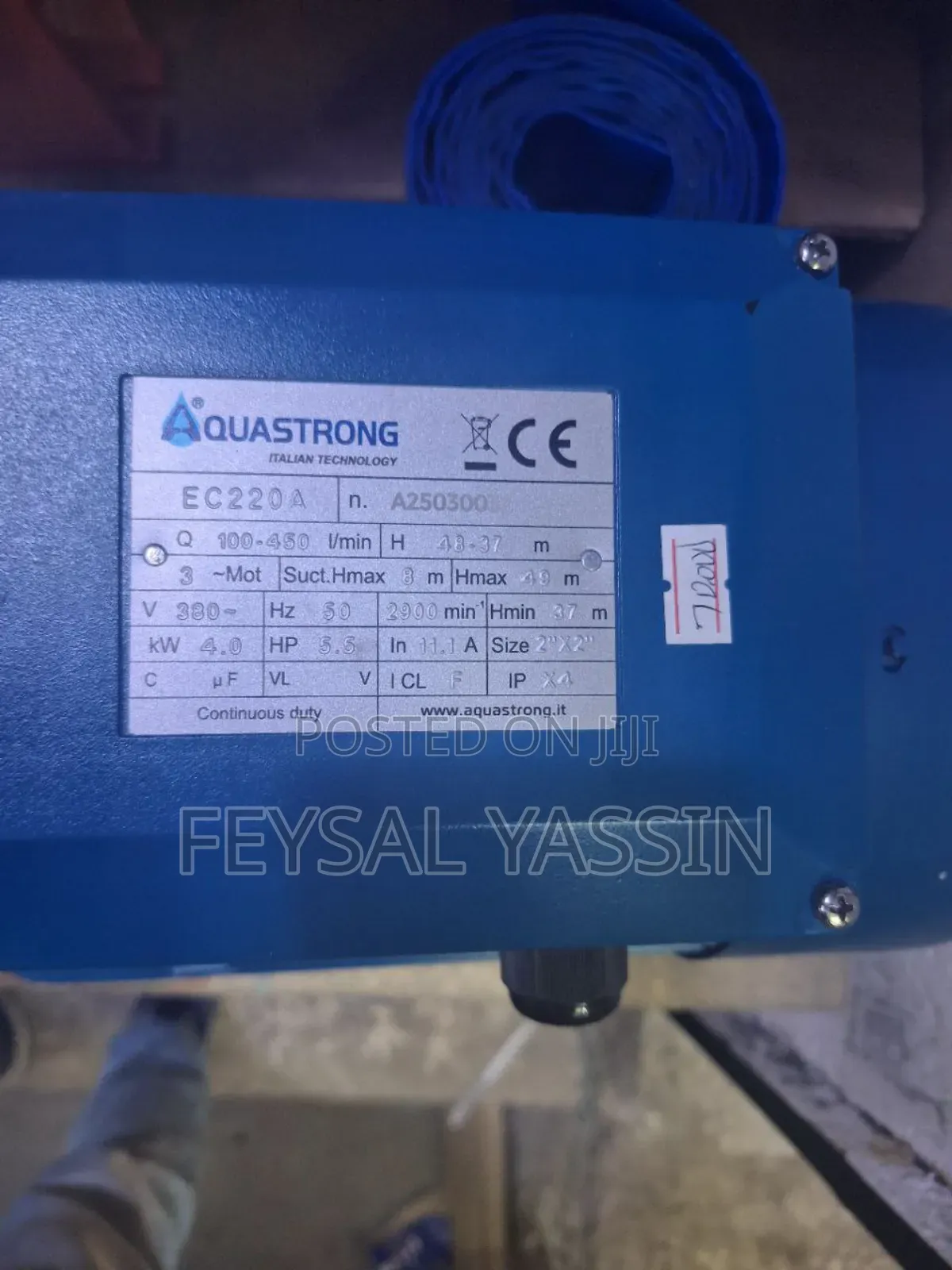 Aquastrong Pump 5.5hp Centrifugal