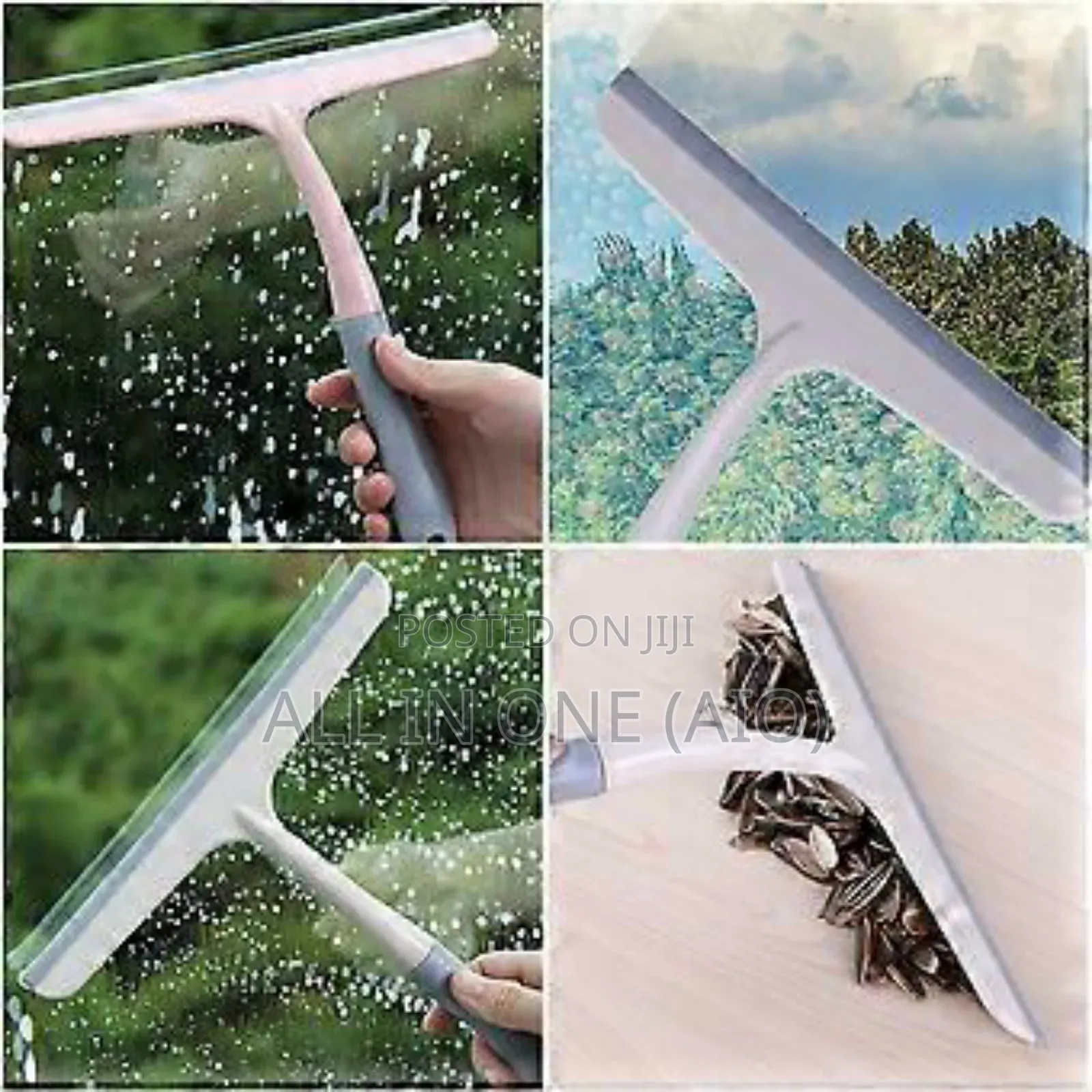 Non-Slip Hand-Held Plastic Squeegee