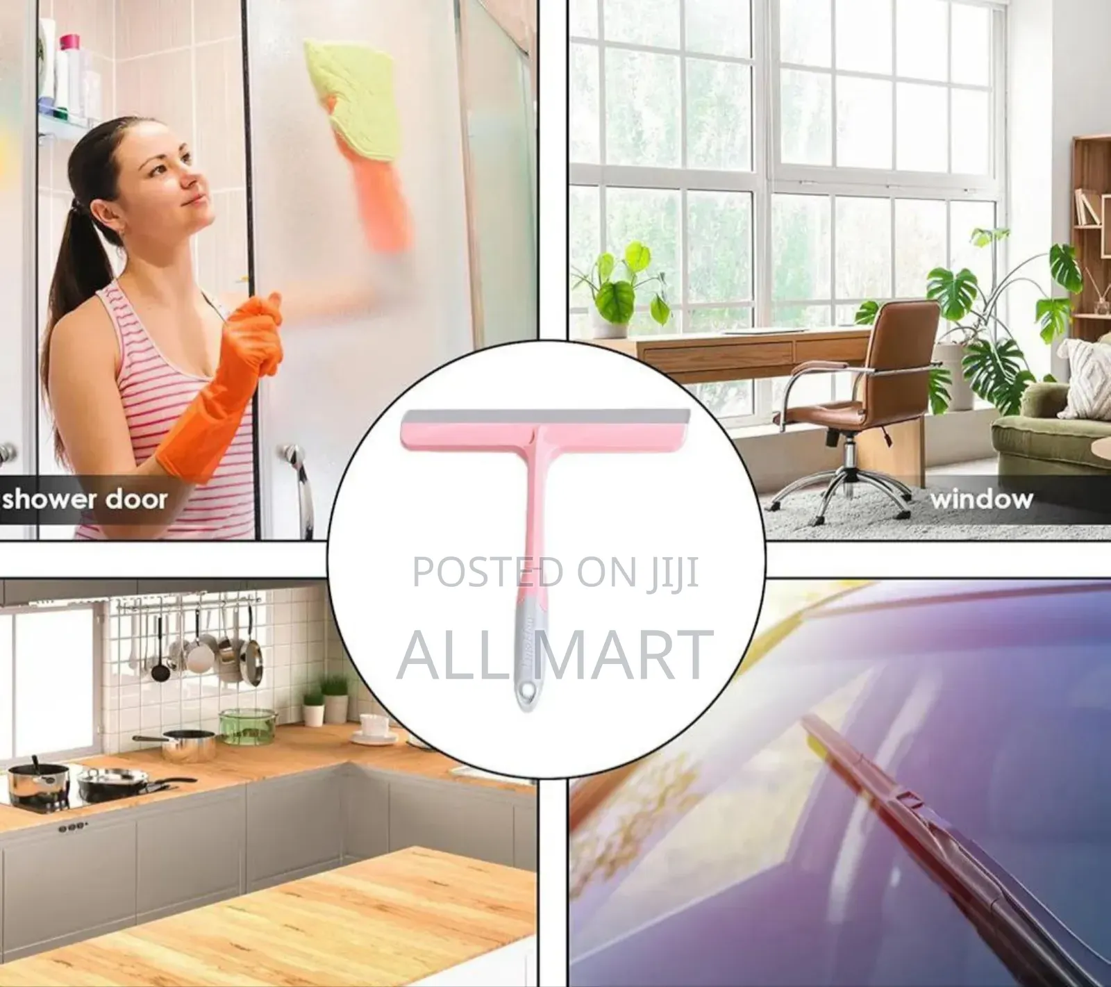 Non Slip Hand Held Plastic Squeegee