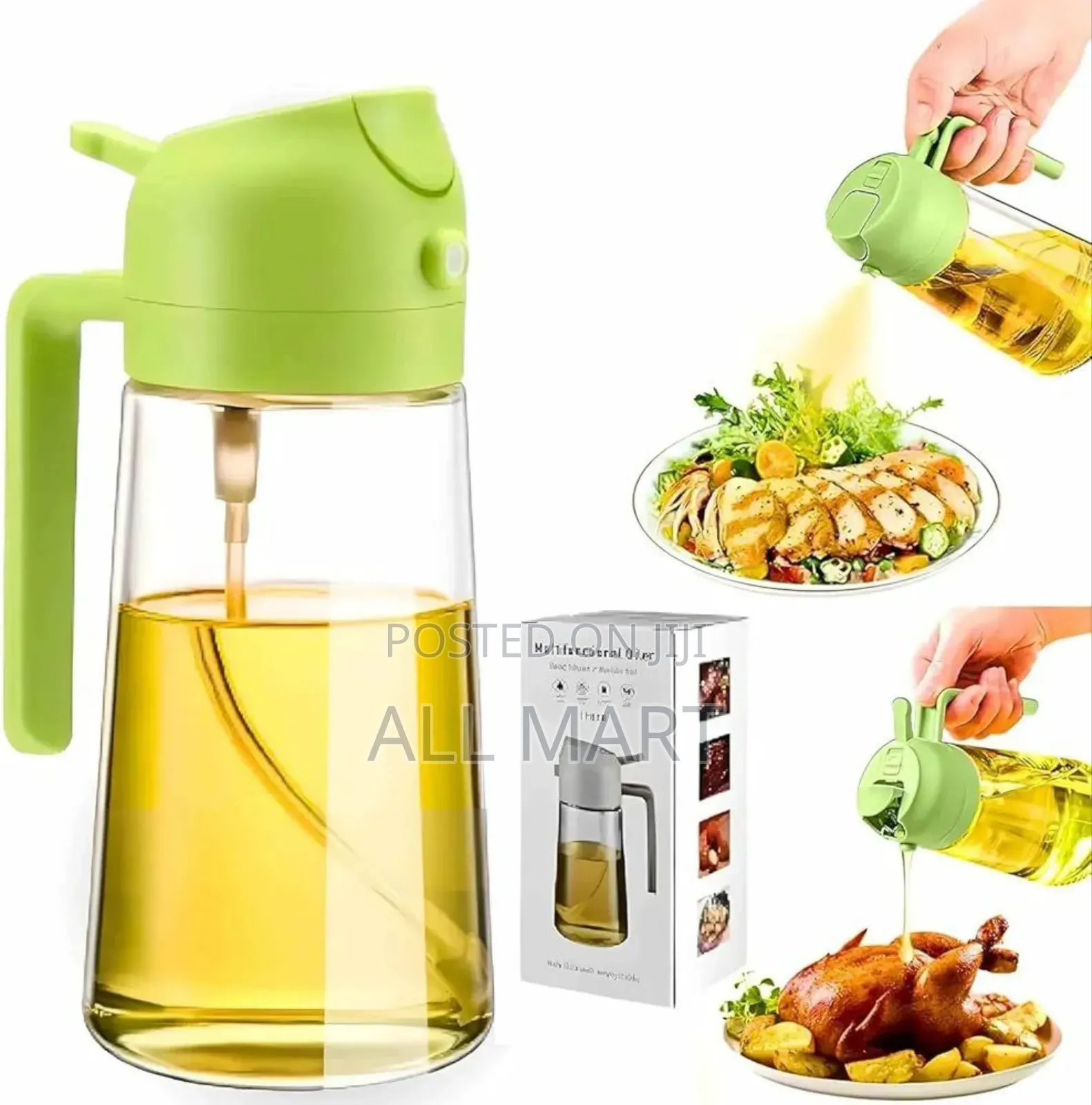 2 In 1 Oil Spray And Dispenser Bottle