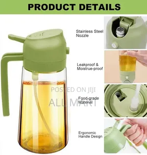 2 In 1 Oil Spray And Dispenser Bottle
