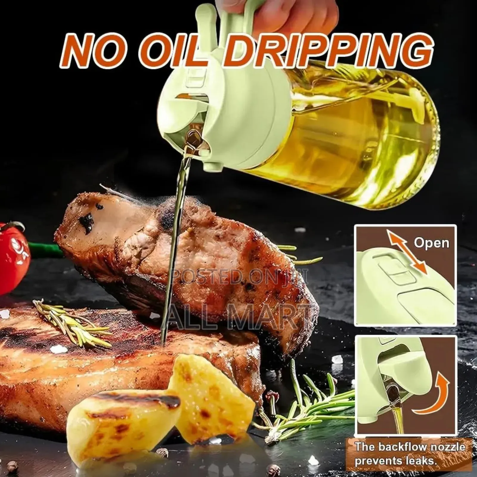 2 In 1 Oil Spray And Dispenser Bottle