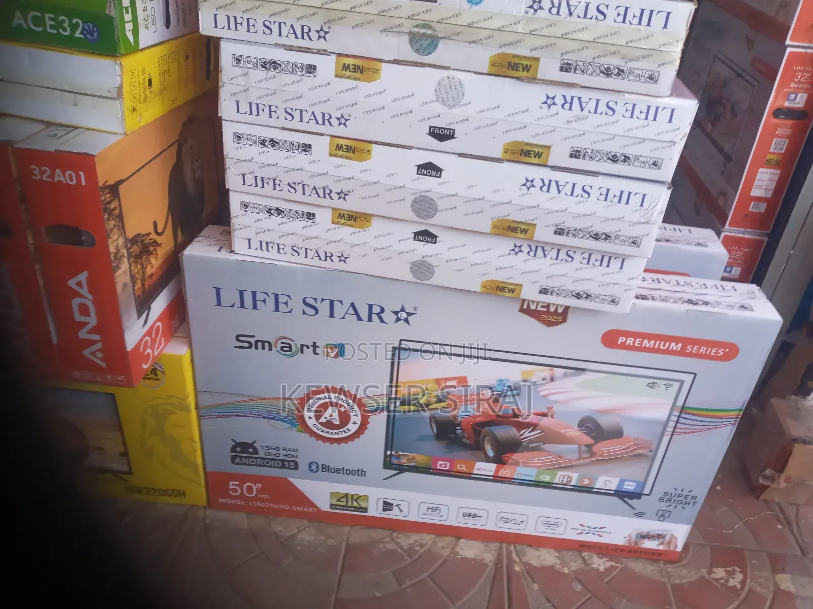 Lifestar 50inch Tv Smart Led Double Glass