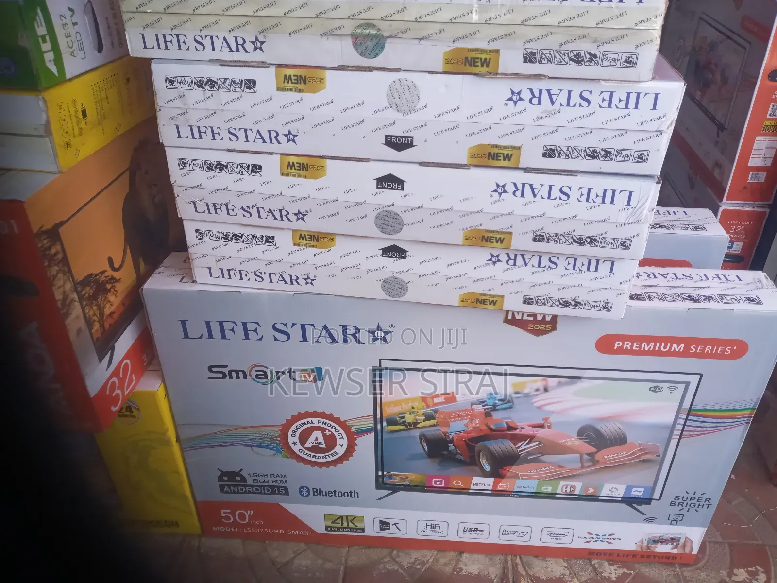 Lifestar 50inch Tv Smart Led Double Glass