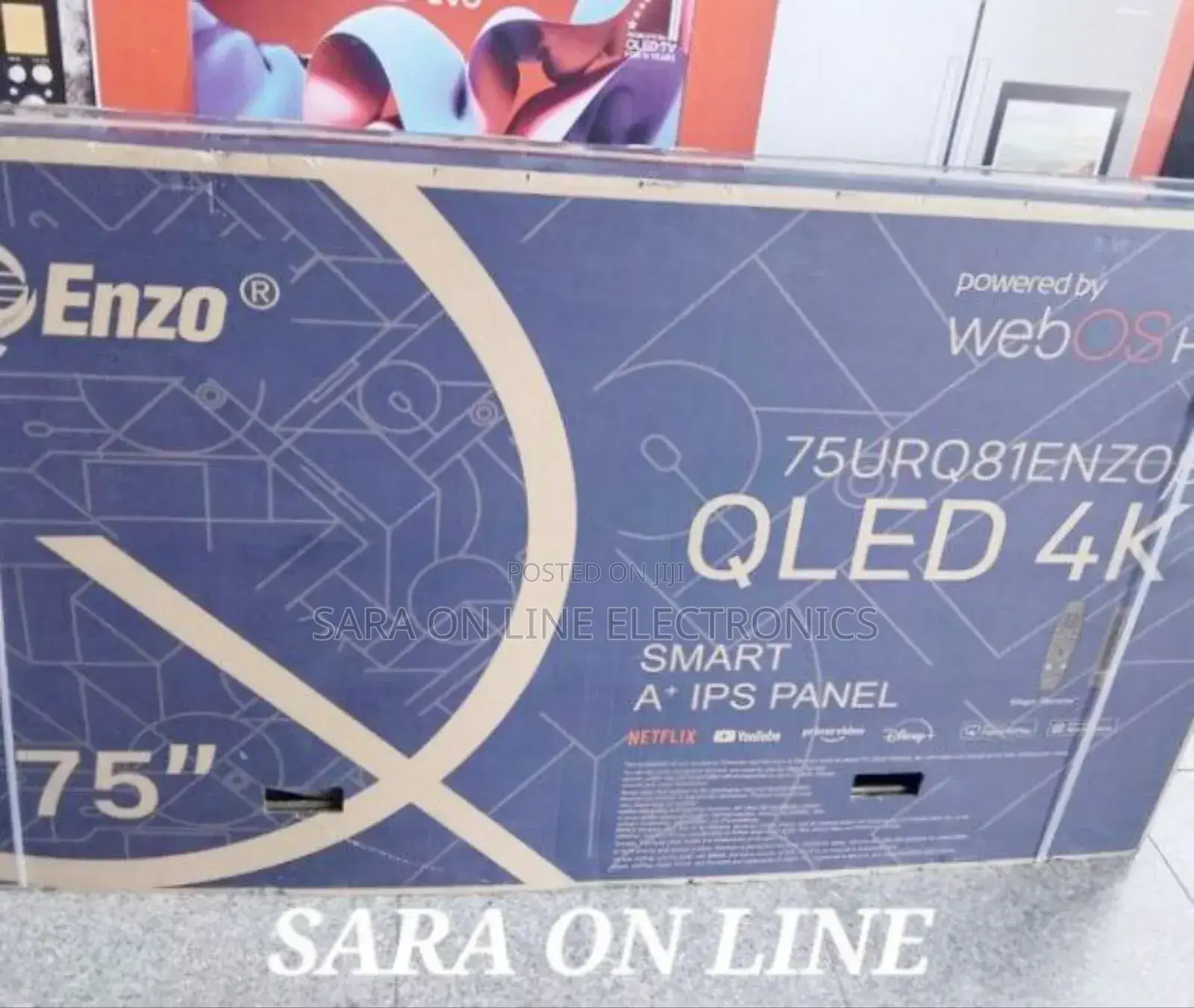 >Enzo 75" Qled Webos Tv *New Model * 10year Warranty Free Delivery