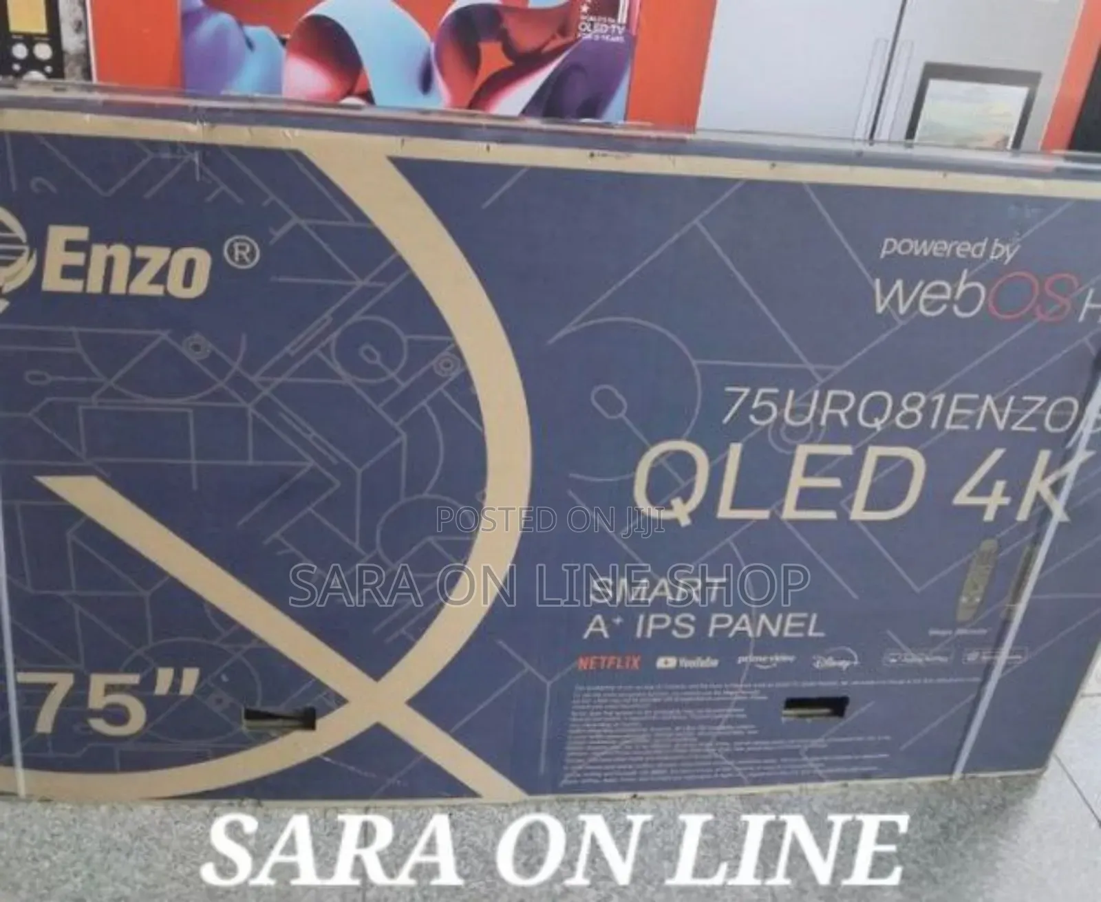 >Enzo 75" Qled Webos Tv *New Model * 10year Warranty Free Delivery