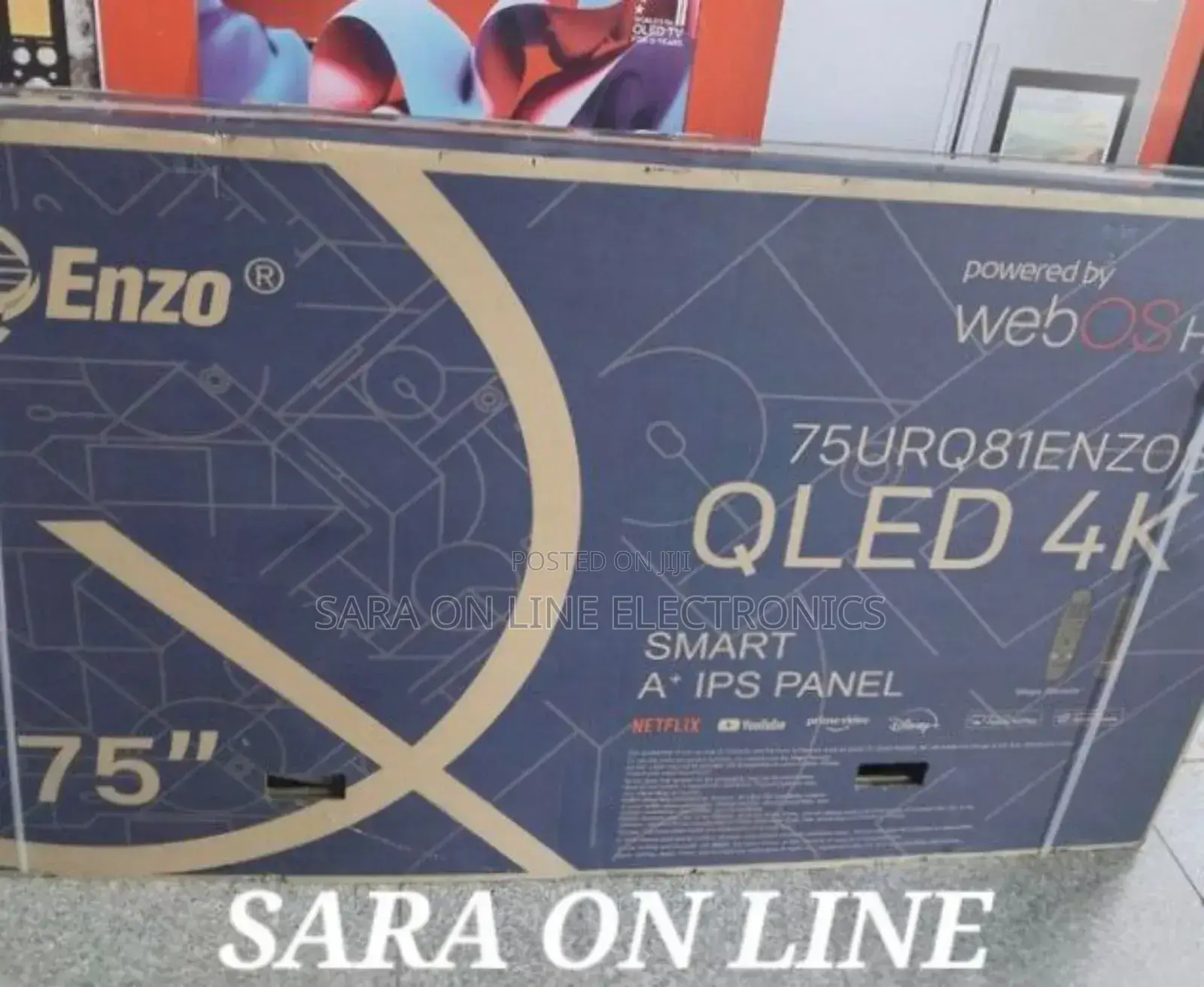 >Enzo 75" Qled Webos Tv *New Model * 10year Warranty Free Delivery