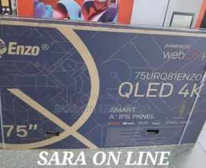 >Enzo 75" Qled Webos Tv *New Model * 10year Warranty Free Delivery