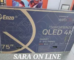 >Enzo 75" Qled Webos Tv *New Model * 10year Warranty Free Delivery