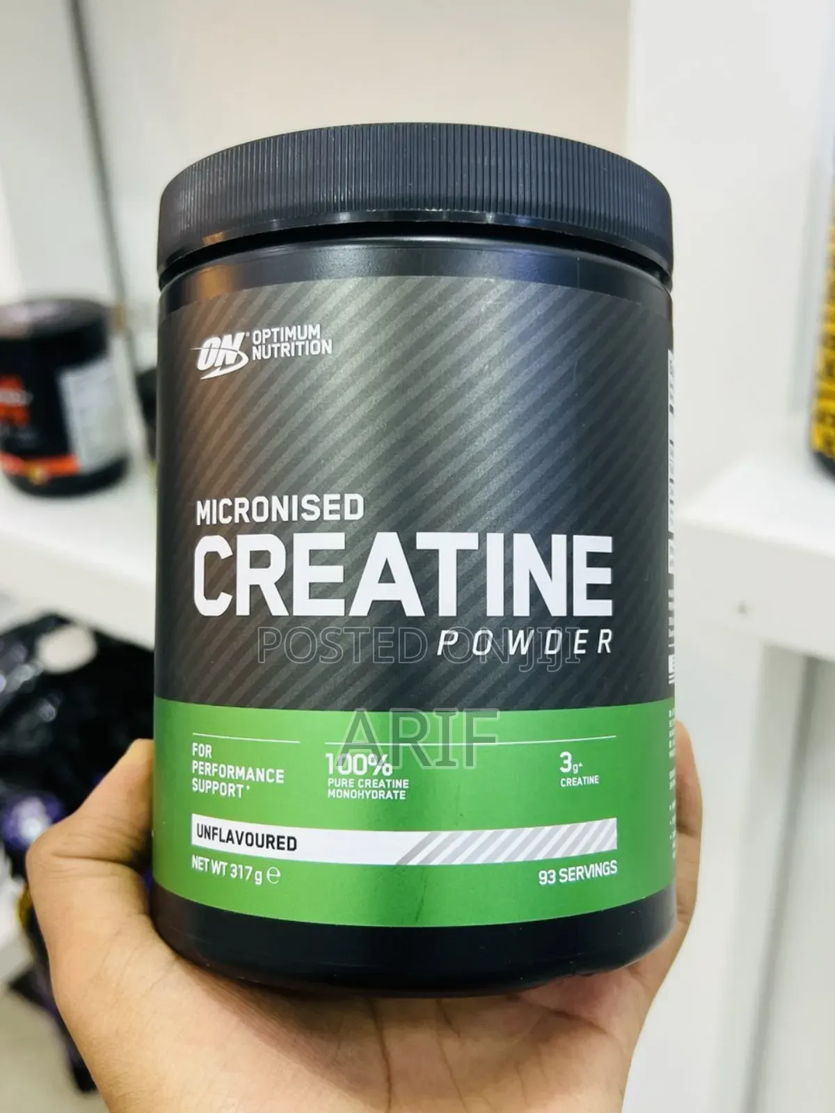 On Micronised Creatine Powder 100% Pure 93 Serving 317gm