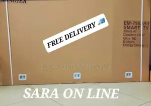 e-Mingtek 75" Uhd Single Screen Frameless Tv New 2025 Model