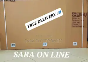 e-Mingtek 75" Uhd Single Screen Frameless Tv New 2025 Model