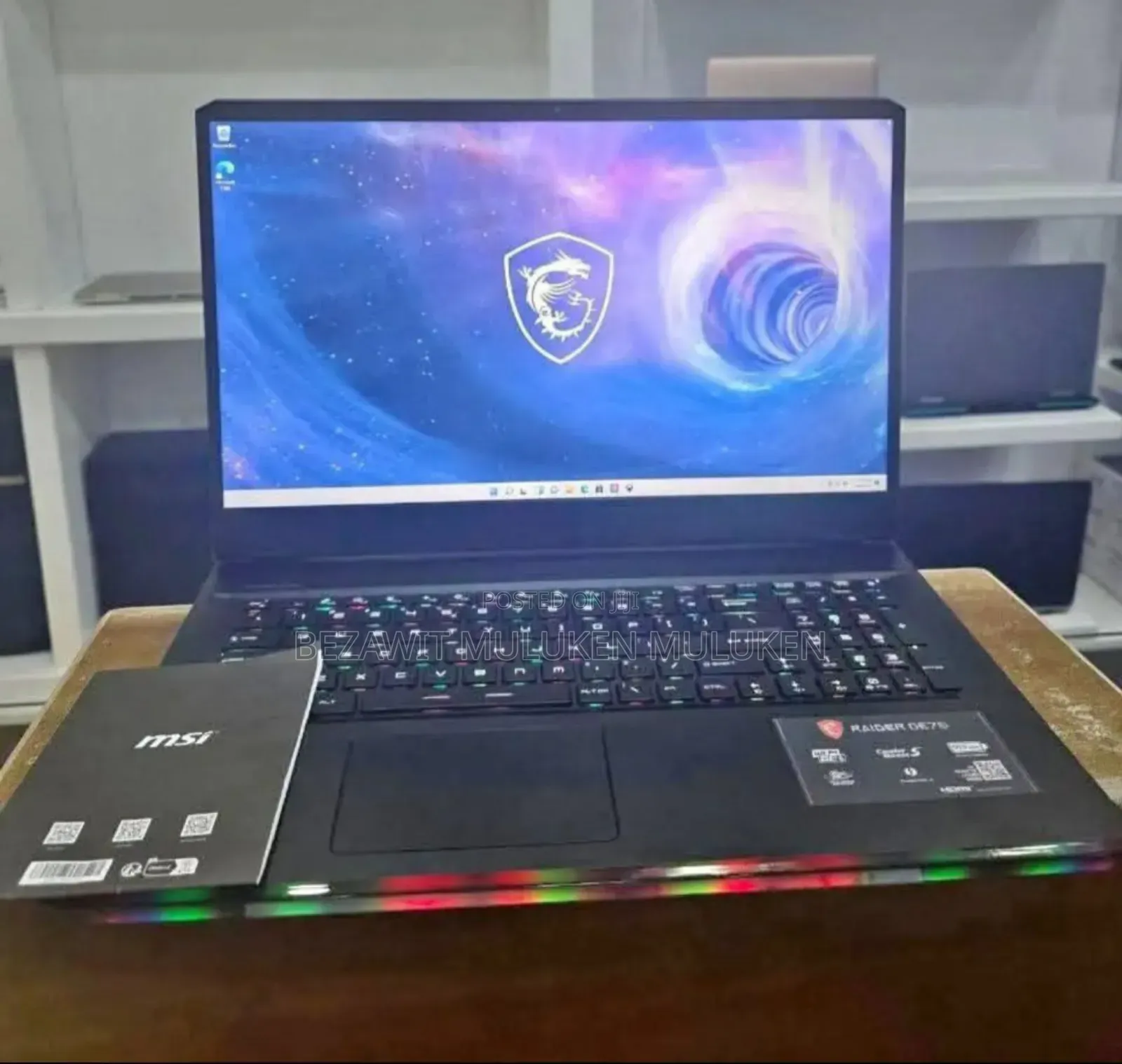 New Laptop MSI Raider GE78 16GB Intel Core I9 SSD 1T