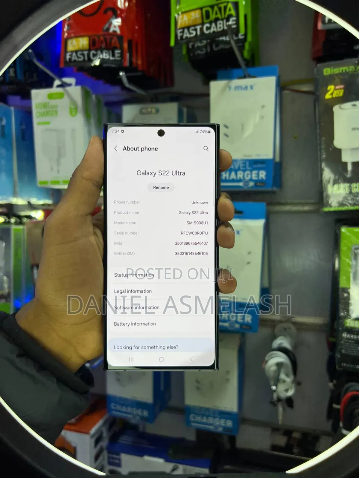 Samsung Galaxy S22 Ultra 256 GB Black