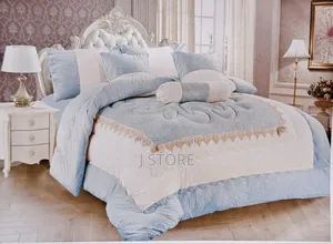 Seven (7) PCS Comforter Set ኮምፈርት