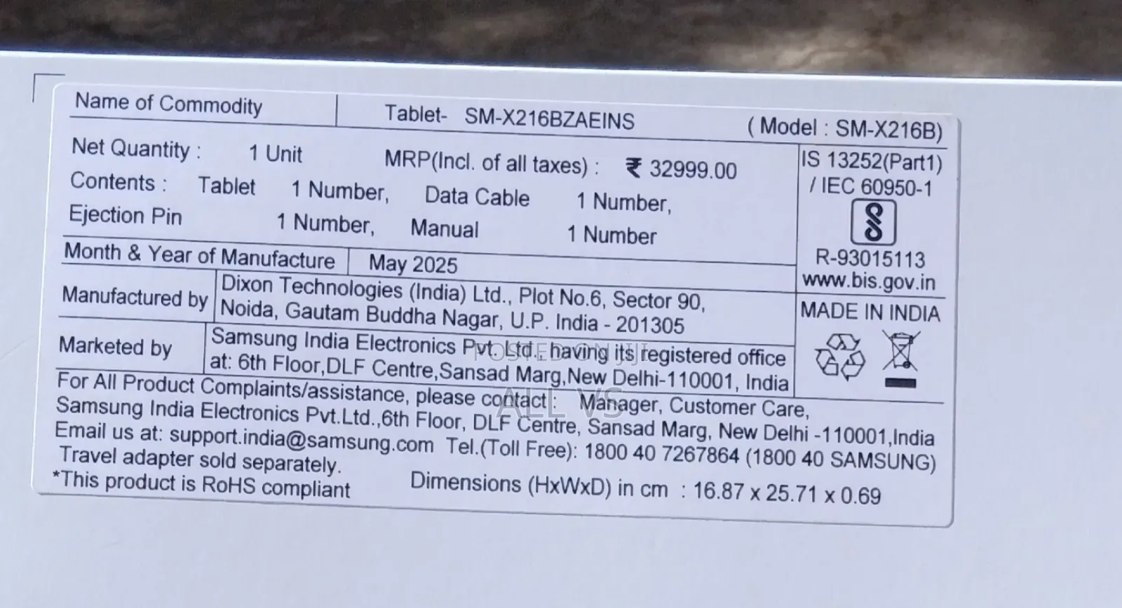 Samsung Galaxy Tab A9+ 128 GB Black