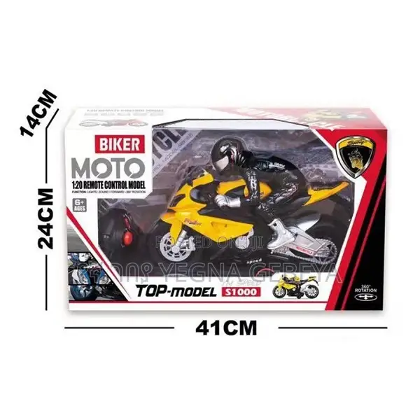 Rc Moto Racing Bike Toy 1:20 Scale Superbike Model Kids