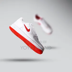 Photo - New Nike Air Force 1 White Red