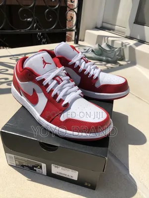 Air Jordan Low White Red