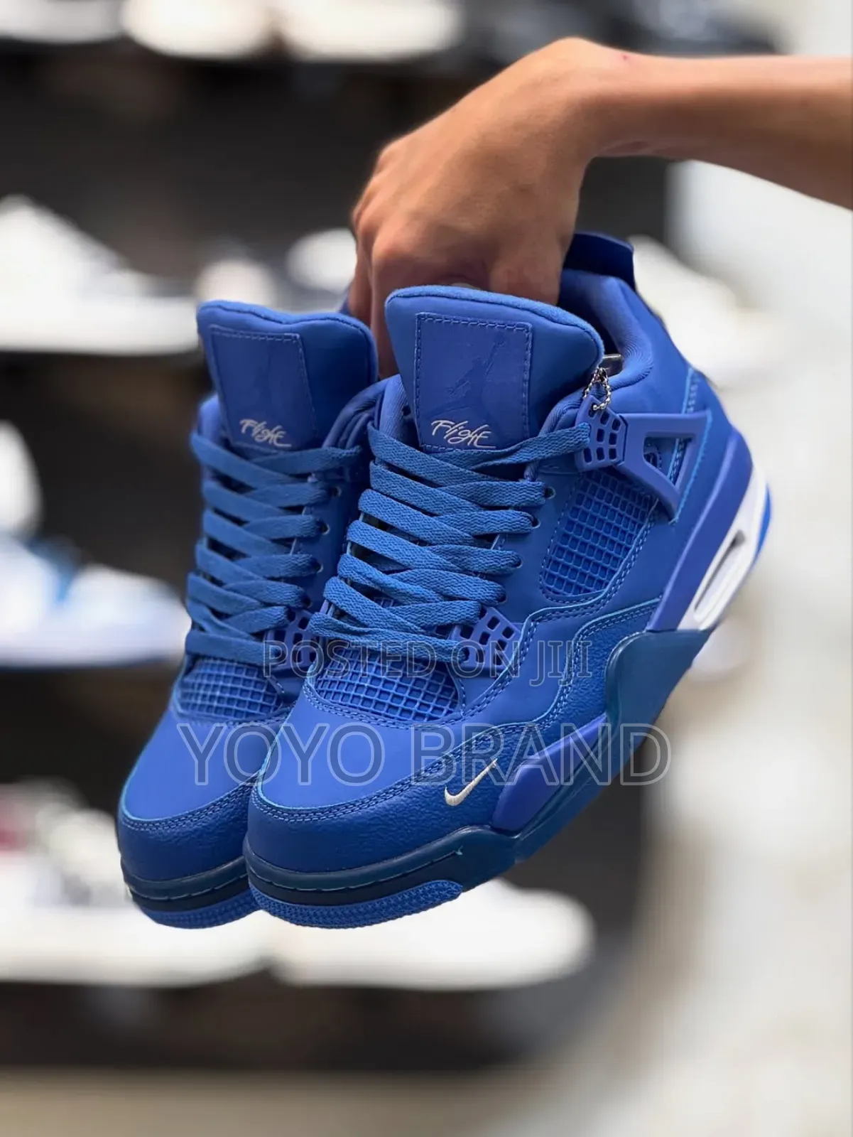 Air Jordan 4 Bike Blue Fashion Shoes