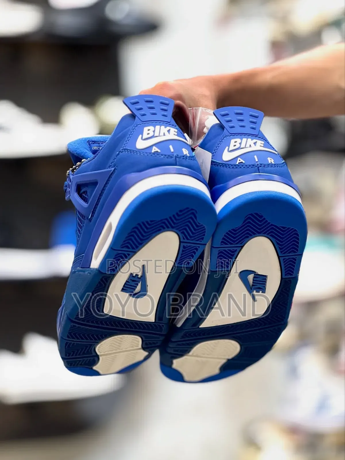 Air Jordan 4 Bike Blue Fashion Shoes