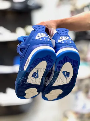 Air Jordan 4 Bike Blue Fashion Shoes