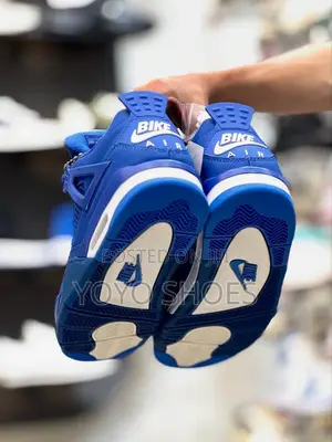 Air Jordan 4 Bike Blue Fashion Shoes