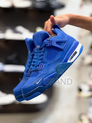 Air Jordan 4 Bike Blue Fashion Shoes