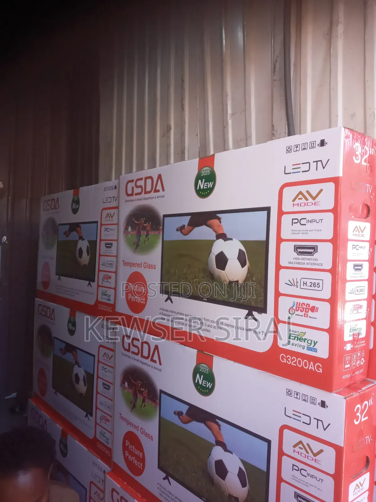 Gasda 32inch Tv Smart Video Double Glass