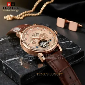 Photo - Original Tevise Self-Winding Watch | Premium Leather Strap Best Price!