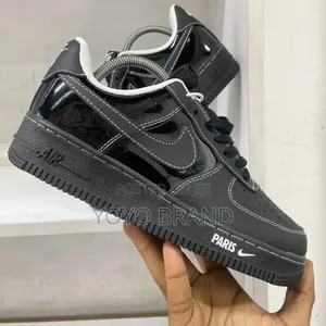 Photo - New Nike Air Force Coustom Black Fashion Shoes