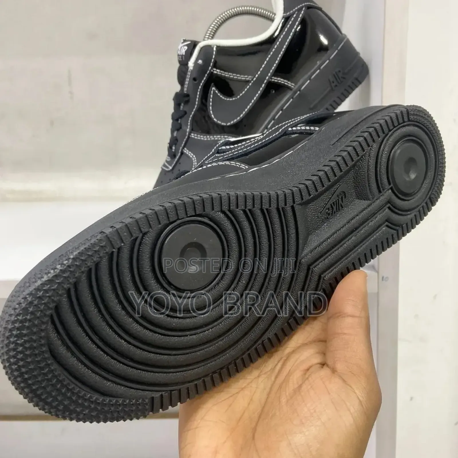 New Nike Air Force Coustom Black Fashion Shoes