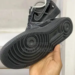New Nike Air Force Coustom Black Fashion Shoes