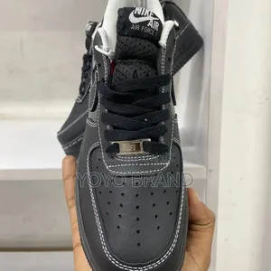 New Nike Air Force Coustom Black Fashion Shoes